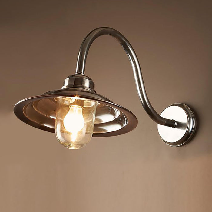Buy Exterior Wall Lights Australia Monteray Outdoor 1 Light Sconce Antique Silver - ELPIM50224AS
