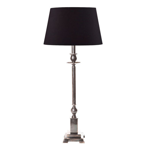 Buy Table Lamps Australia Canterbury Table Lamp Base Only - Antique Silver/Dark Natural - ELPIM50293AS