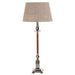 Buy Table Lamps Australia Canterbury Table Lamp Base Only Brass & Wood - Antique Silver - ELPIM50266AS