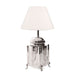 Buy Table Lamps Australia Kensington 1 Light Table Lamp Base Only Shiny Nickel - Engraved Tea Caddy  - ELANK29240SN