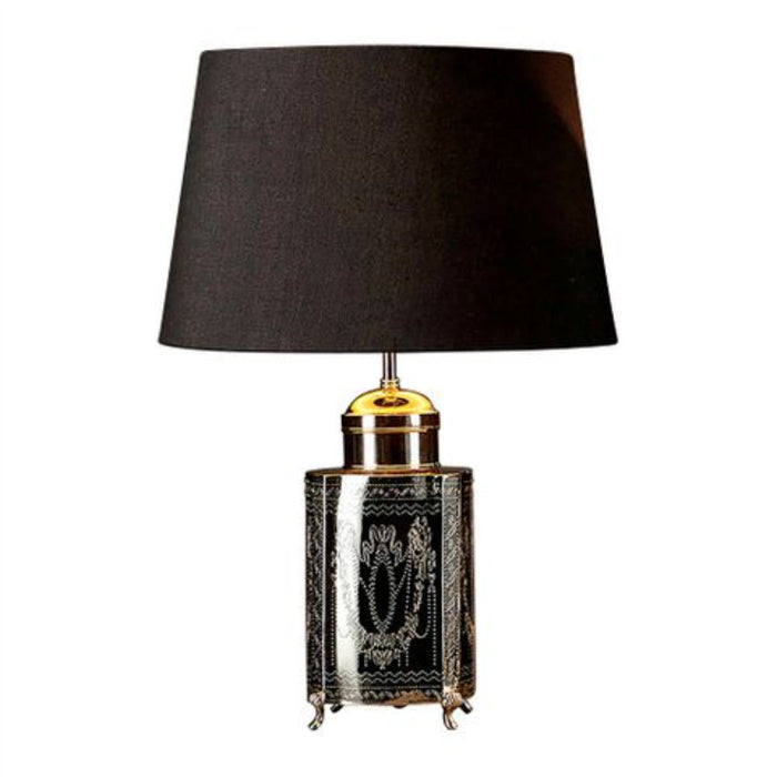 Buy Table Lamps Australia Kensington Table Lamp Shiny Nickel Aluminium - ELANK52859SN