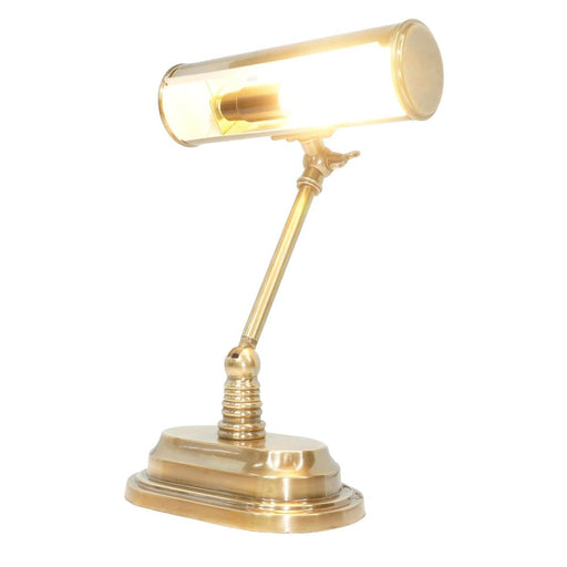 Buy Desk Lamps Australia Carlisle Banker's Desk Lamp Brass - ELPIM50385AB