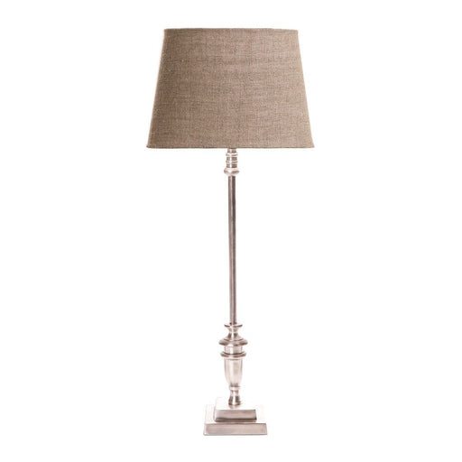 Buy Table Lamps Australia Lyon Table Lamp Base Only - Antique Silver - ELANK64762AS