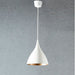 Buy Pendant Lights Australia MacMillan Small Round Pendant White Brass Lining - ELASWGBT28W