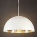 Buy Pendant Lights Australia Alfresco Dome 1 Light Pendant White Silver - ELAWDOMEWHTSIL