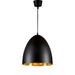 Buy Pendant Lights Australia Egg 1 Light Pendant Black Brass - ELAWEGGBLKBRA