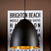 Buy Pendant Lights Australia Egg 1 Light Pendant Black Brass - ELAWEGGBLKBRA