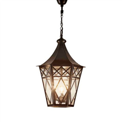 Buy Ceiling Lanterns Australia Tuscan 1 Light Lantern Black - ELCIT4536