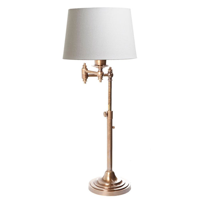 Buy Table Lamps Australia Macleay 1 Light Swing Arm Table Lamp Base Only Antique Brass - ELPIM50592AB