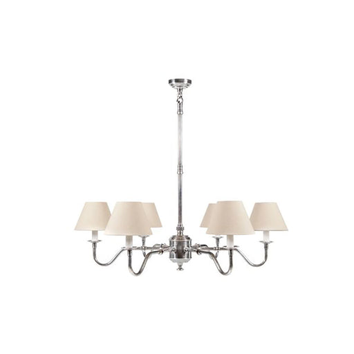 Buy Chandeliers Australia Prescot 6 Light Chandelier Base Antique Silver - ELPIM50727AS