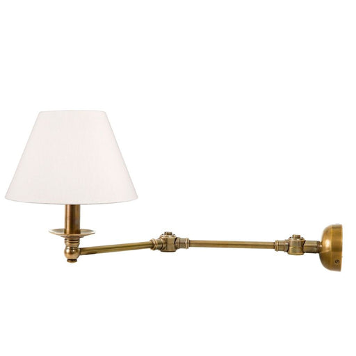 Buy Swing Arm Wall Lights Australia Portland 1 Light 1 Light Swing Arm Sconce Base Brass - ELPIM50764AB