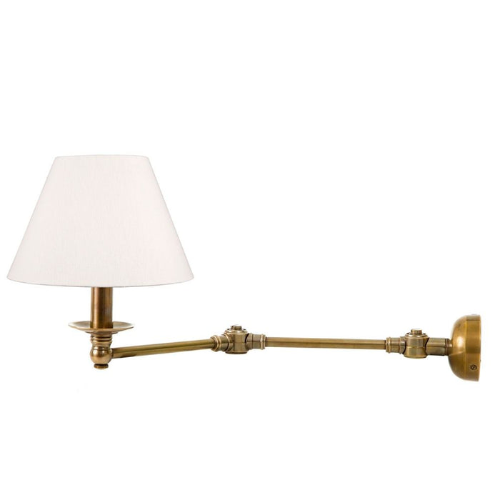 Buy Swing Arm Wall Lights Australia Portland 1 Light 1 Light Swing Arm Sconce Base Brass - ELPIM50764AB