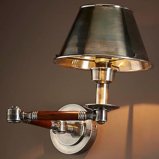 Buy Wall Sconce Australia Benton 1 Light Swing Arm Sconce Antique Silver - ELPIM50824AS