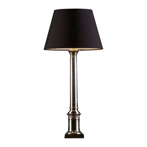 Buy Table Lamps Australia Wiltshire Pillar Table Lamp Base Only - Antique Silver - ELPIM50894AS