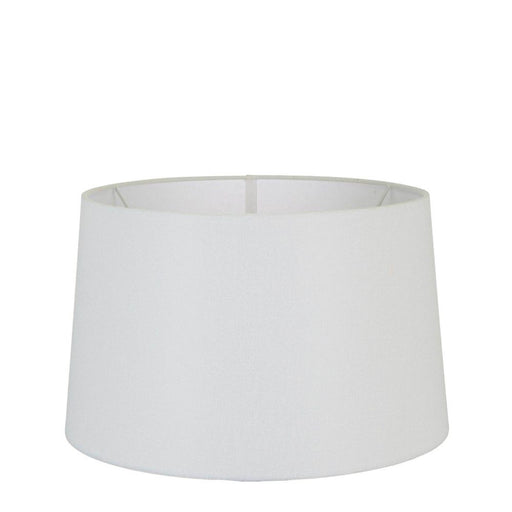 Buy Lamp Shades Australia Large Drum Lamp Shade (16x14x10 H) - Textured Ivory - Linen Lamp Shade - ELSZ161410IVEU