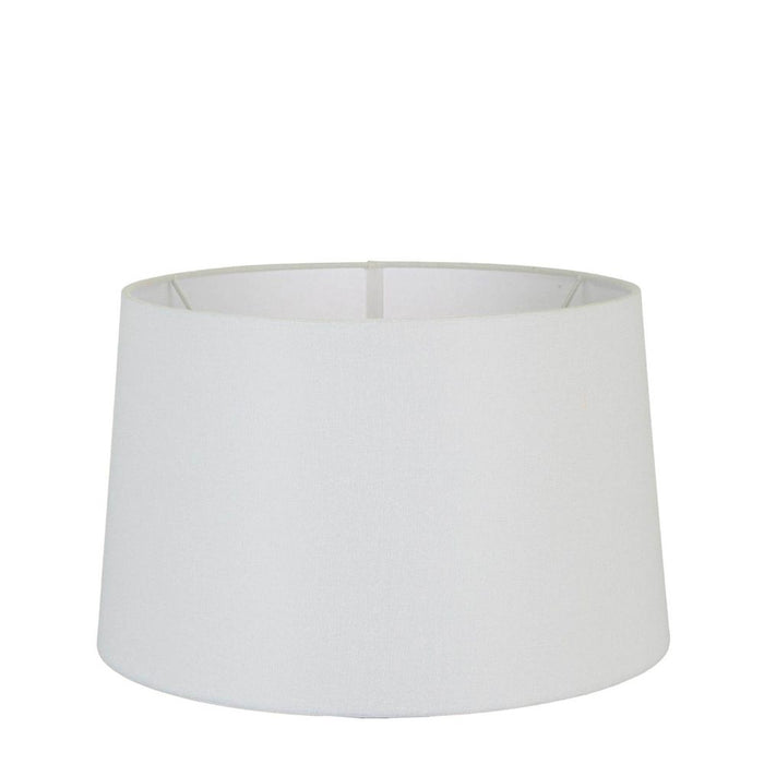 Buy Lamp Shades Australia Large Drum Lamp Shade (16x14x10 H) - Textured Ivory - Linen Lamp Shade - ELSZ161410IVEU