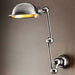 Buy Swing Arm Wall Lights Australia Lincoln Swing Arm Sconce Silver - ELPIM59857AS