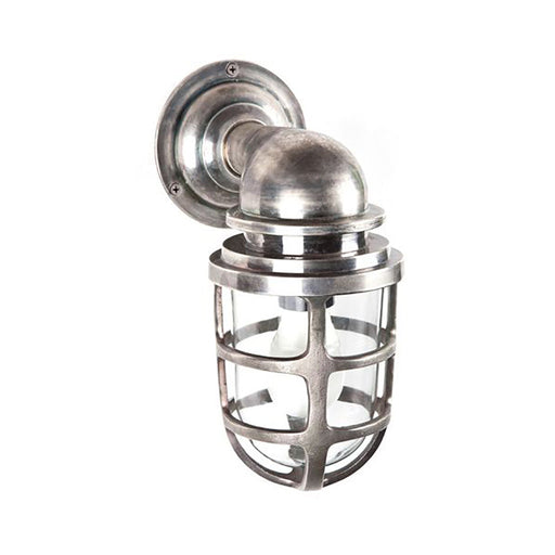 Buy Exterior Wall Lights Australia Porto Outdoor Wall Lantern Antique Silver - ELPIM59895AS