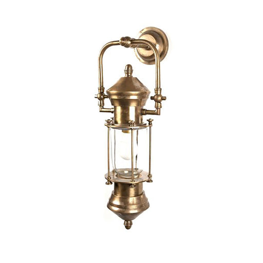 Buy Outdoor Wall Lanterns Australia Lisbon Outdoor Ship Lantern Antique Brass - ELPIM59951AB