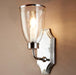 Buy Wall Sconce Australia Westbrook 1 Light Sconce Silver With Glass Shade - ELPIM85350AS