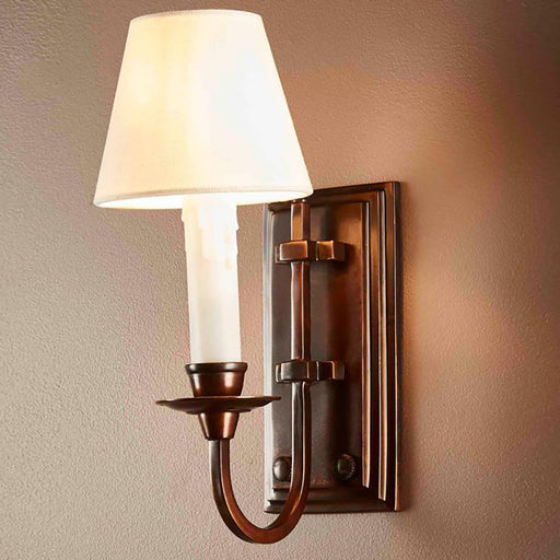 Buy Wall Sconce Australia East Borne 1 Light Sconce Base Bronze - ELPIM901FLBR