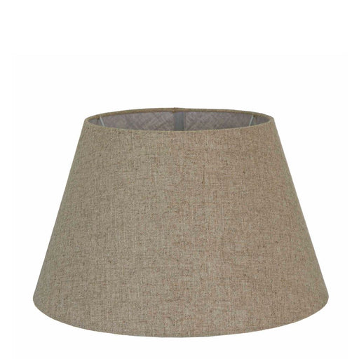 Buy Lamp Shades Australia XL Taper Lamp Shade (18x13x10 H) - Dark Natural Linen - Linen Lamp Shade - ELSZ181310NLEU
