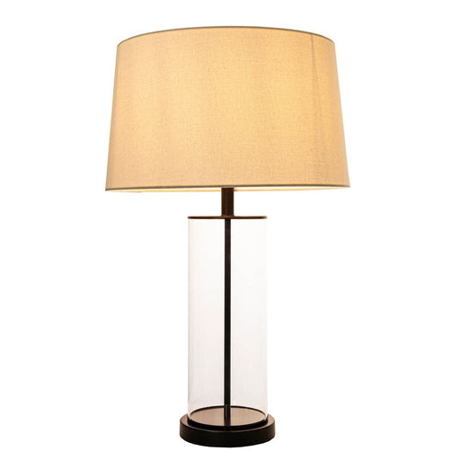 Buy Table Lamps Australia Iris 1 Light Clear/Black Table Lamp Base Only - ELDAN20134B2