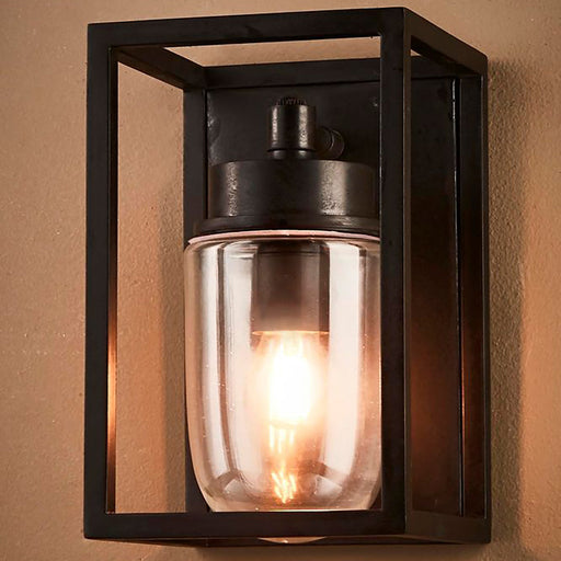 Buy Exterior Wall Lights Australia Wellington Outdoor Wall Lamp Black - ELPIM51831BLK