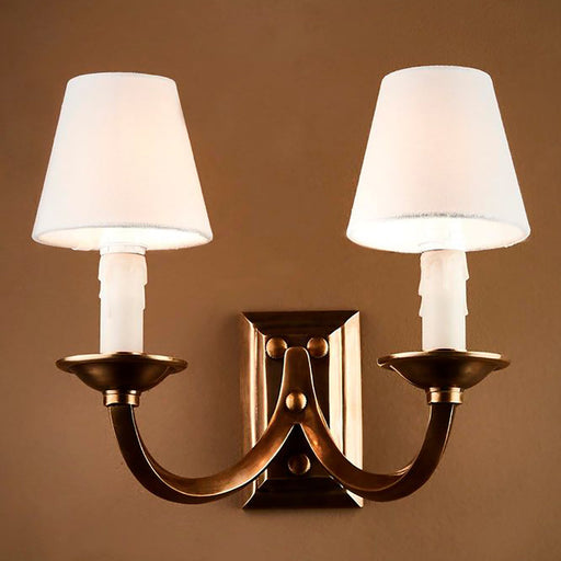 Buy Wall Sconce Australia Elysee 2 Light Wall Lamp Antique Brass - ELPIM52181AB