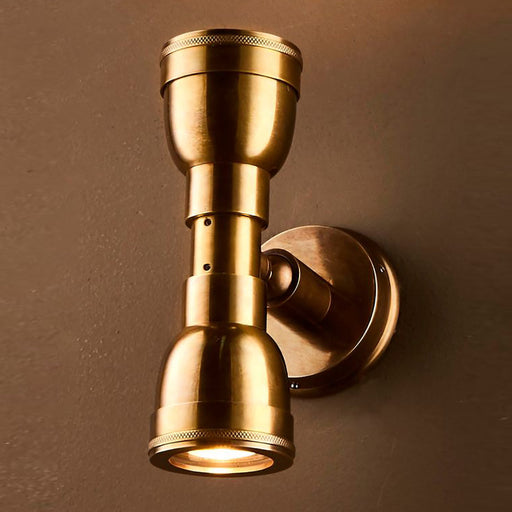 Buy Up / Down Wall Lights Australia Bayport Up-Down Wall Light Antique Brass - ELPIM31165AB
