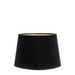 Buy Lamp Shades Australia Small Drum Lamp Shade (12x10.5x8 H) - Black with Gold Lining - Linen Lamp Shade - ELSZ121058BLKGLDEU