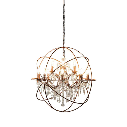 Buy Chandeliers Australia Sundance 12 Light Chandelier Large Rust - ELZR600284OR