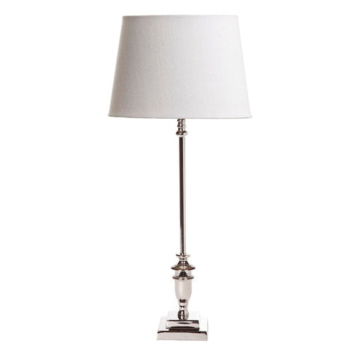 Buy Table Lamps Australia Lyon Table Lamp Base Only- Shiny Nickel - ELANK64762SN