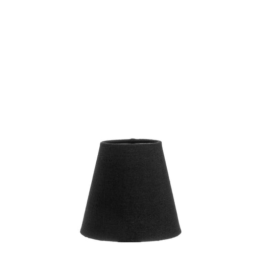 Buy Lamp Shades Australia XXXS Taper Lamp Shade (5x3x4.5 H) - Black with Silver Lining - Linen Lamp Shade with Clip Fixture - ELSZ5345BLKSIL