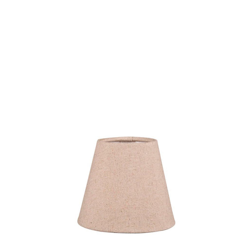 Buy Lamp Shades Australia XXXS Taper Lamp Shade (5x3x4.5 H) - Dark Natural Linen - Linen Lamp Shade with Clip Fixture - ELSZ5345NL