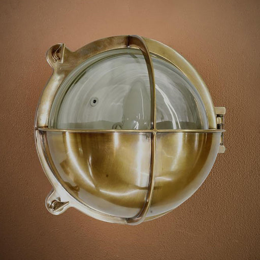 Buy Bunker Lights Australia Vienna Outdoor Wall Lamp Antique Brass - ELPIM51713AB