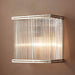 Buy Wall Sconce Australia Verre Rectangular Glass Wall Light Nickel - ELJE13654