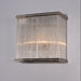 Buy Wall Sconce Australia Verre Rectangular Glass Wall Light Nickel - ELJE13654