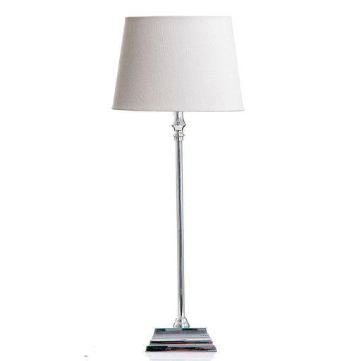 Buy Table Lamps Australia Collin 1 Light Table Lamp Base Only - Shiny Nickel - ELPIM50517SN