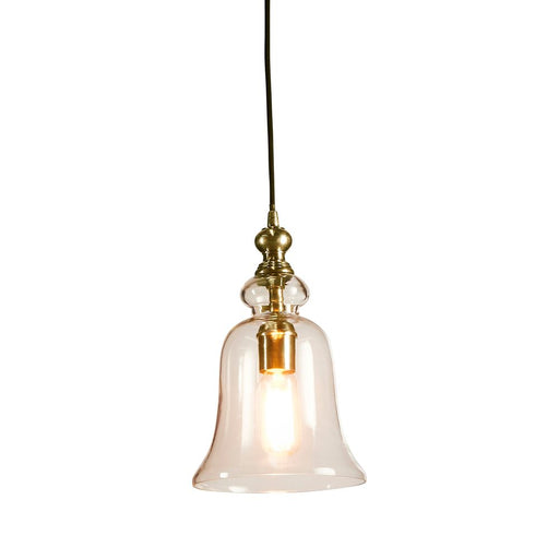 Buy Pendant Lights Australia Tivoli Glass 1 Light Pendant Brass - ELPIM50489AB
