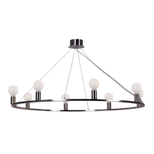 Buy Island Pendant Lights Australia Yves 8 Light Pendant Nickel - ELFAB4000700