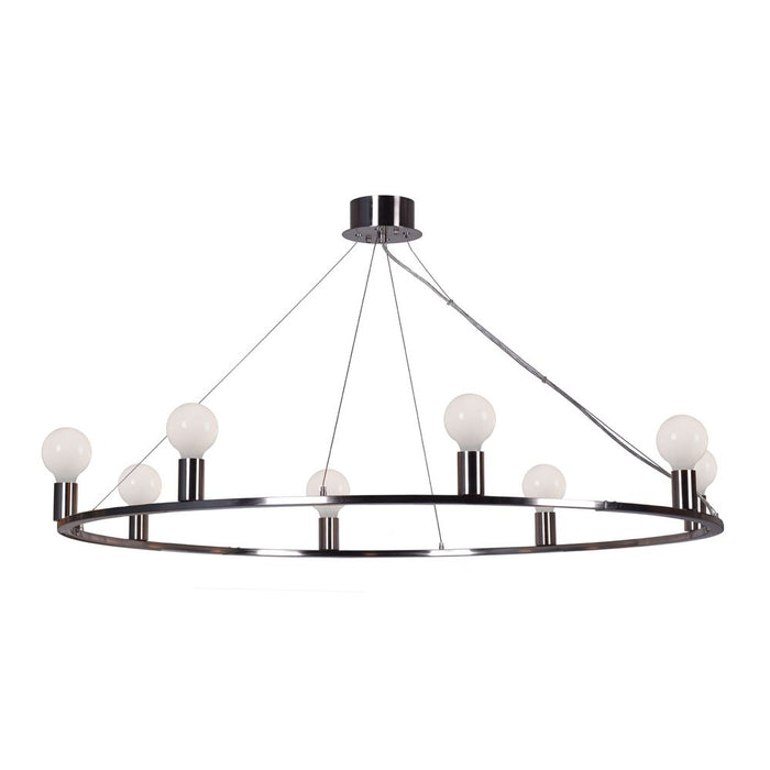 Buy Island Pendant Lights Australia Yves 8 Light Pendant Nickel - ELFAB4000700
