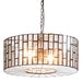 Buy Pendant Lights Australia Heston Pendant Light Black Brass / Glass - ELCIT7981B