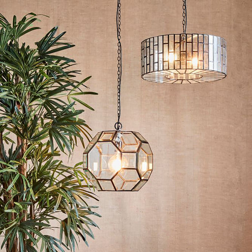 Buy Pendant Lights Australia Solano Pendant Light Black Brass / Glass - ELCIT7990
