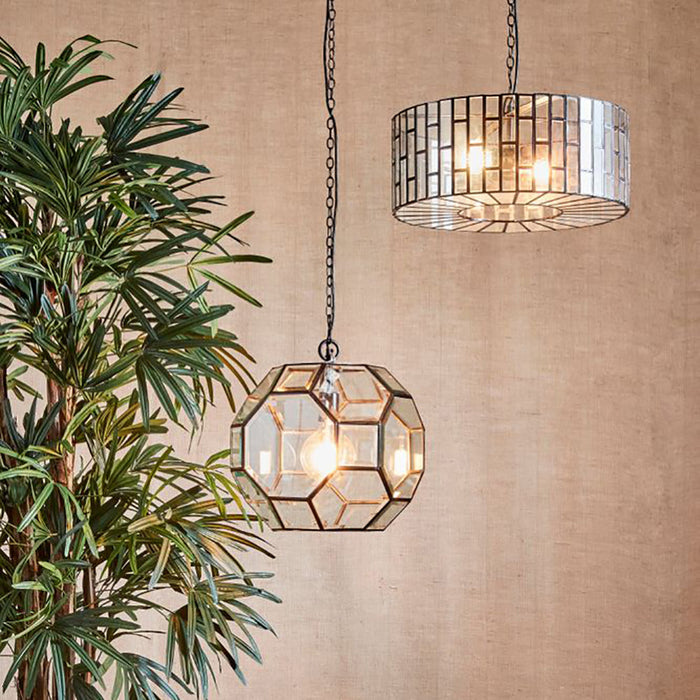 Buy Pendant Lights Australia Solano Pendant Light Black Brass / Glass - ELCIT7990