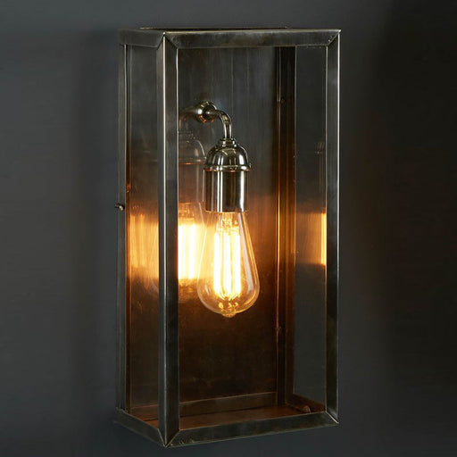 Buy Outdoor Wall Lanterns Australia Goodman Outdoor Lantern Wall Lamp Antique Silver - ELPIM51693AS