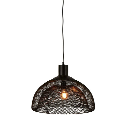 Buy Pendant Lights Australia Valentino Large 1 Light Pendant Black - ELZR6355BB