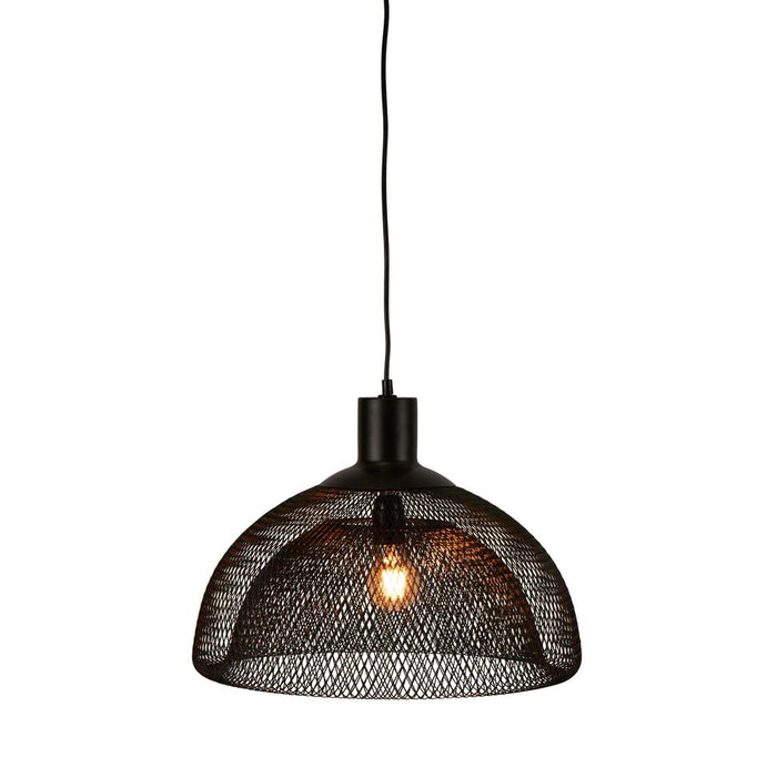 Buy Pendant Lights Australia Valentino Large 1 Light Pendant Black - ELZR6355BB