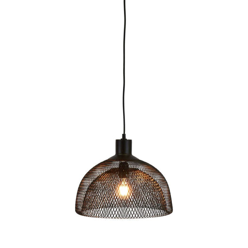 Buy Pendant Lights Australia Valentino Medium 1 Light Pendant Black - ELZR6355BM