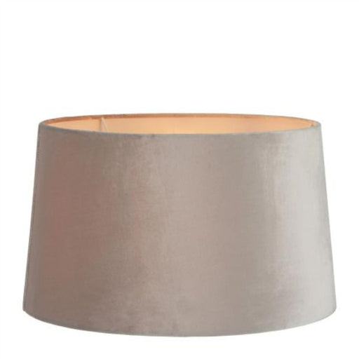 Buy Lamp Shades Australia XL Drum Lamp Shade (18x16x10.5 H) - Mist Grey - Velvet Lamp Shade - ELSZ1816105GYEU